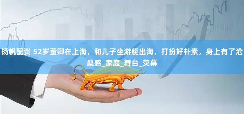 扬帆配资 52岁董卿在上海，和儿子坐游艇出海，打扮好朴素，身上有了沧桑感_家庭_舞台_荧幕